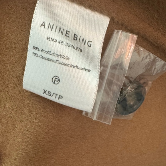 ANINE BING Dylan Coat in Camel - Picture 5 of 7